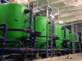 water treatment tanks at power plant