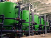 water treatment tanks at power plant